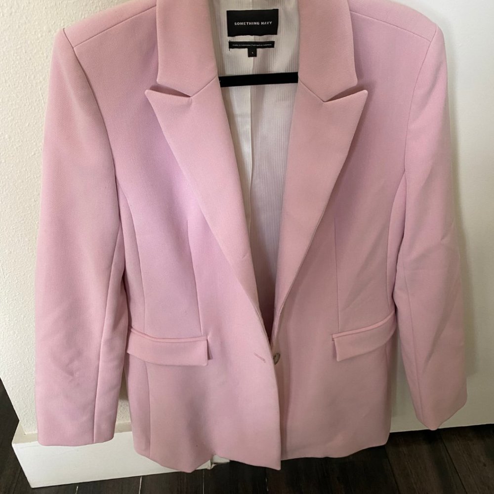 Something Navy X Nordstrom Pink Blazer